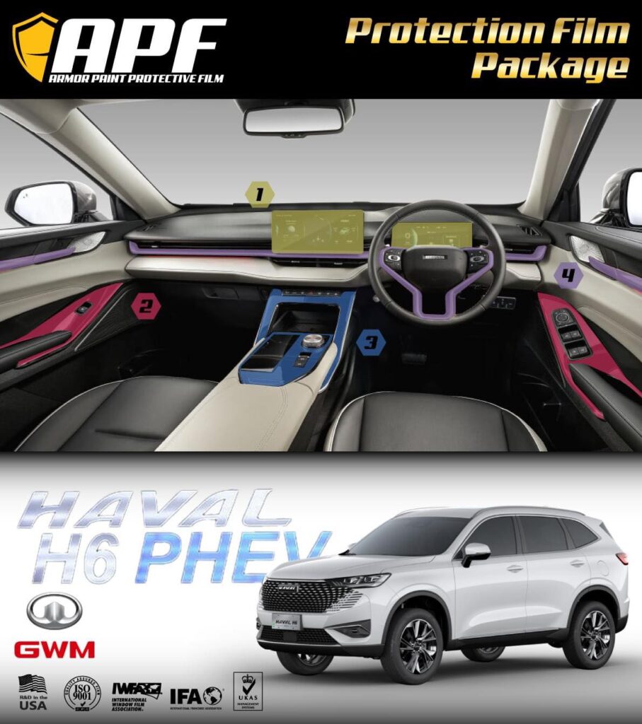 อัพเดทแบบฟิล์มกันรอยรถยนต์ Haval H6 Phev - 2022