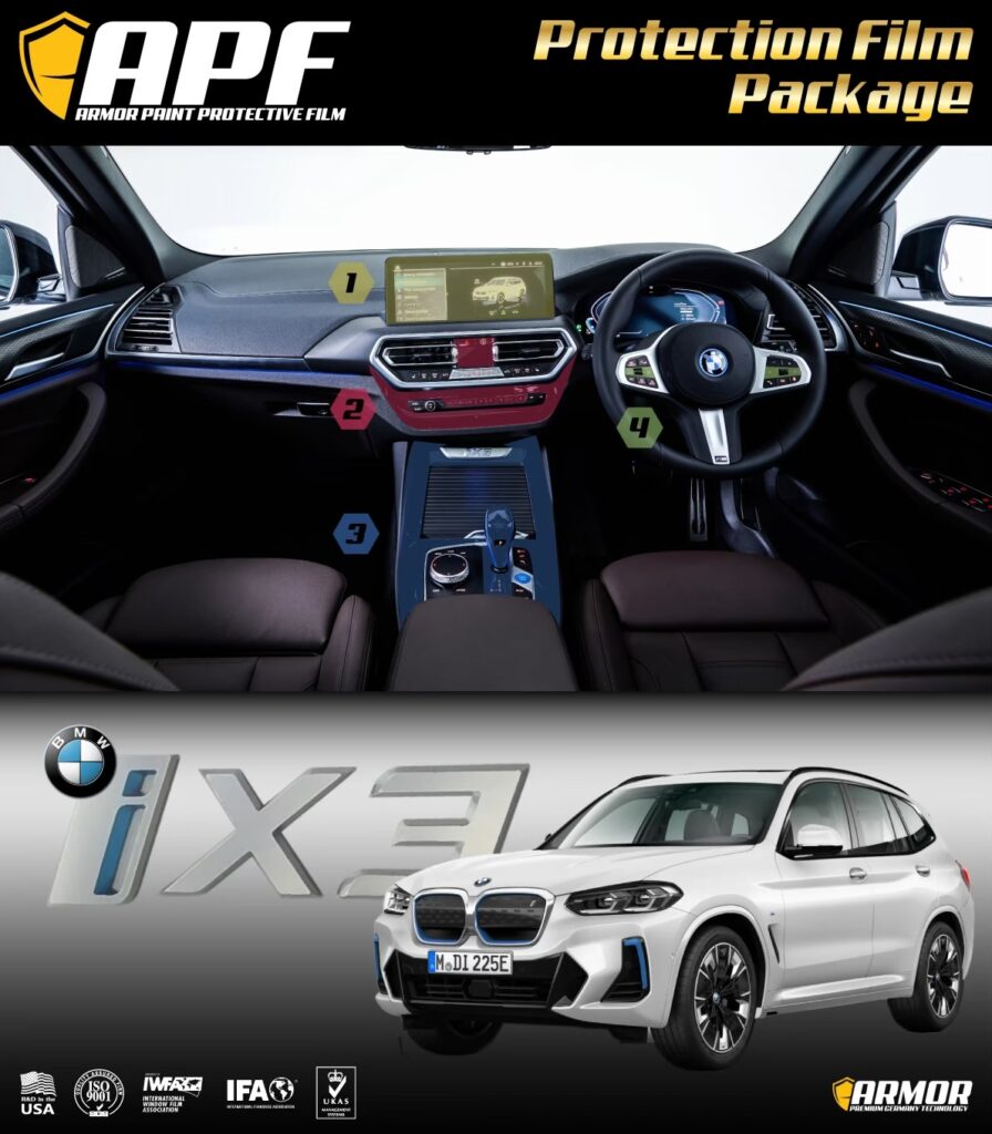 ติดตั้งฟิล์มใสกันรอยรอบคัน BMW IX3 - 2022